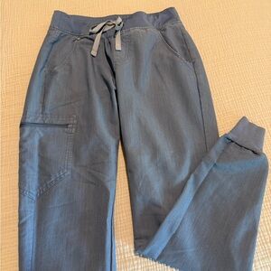 FIGS XS Heather Indigo Zamora Jogger Scrub Pants
